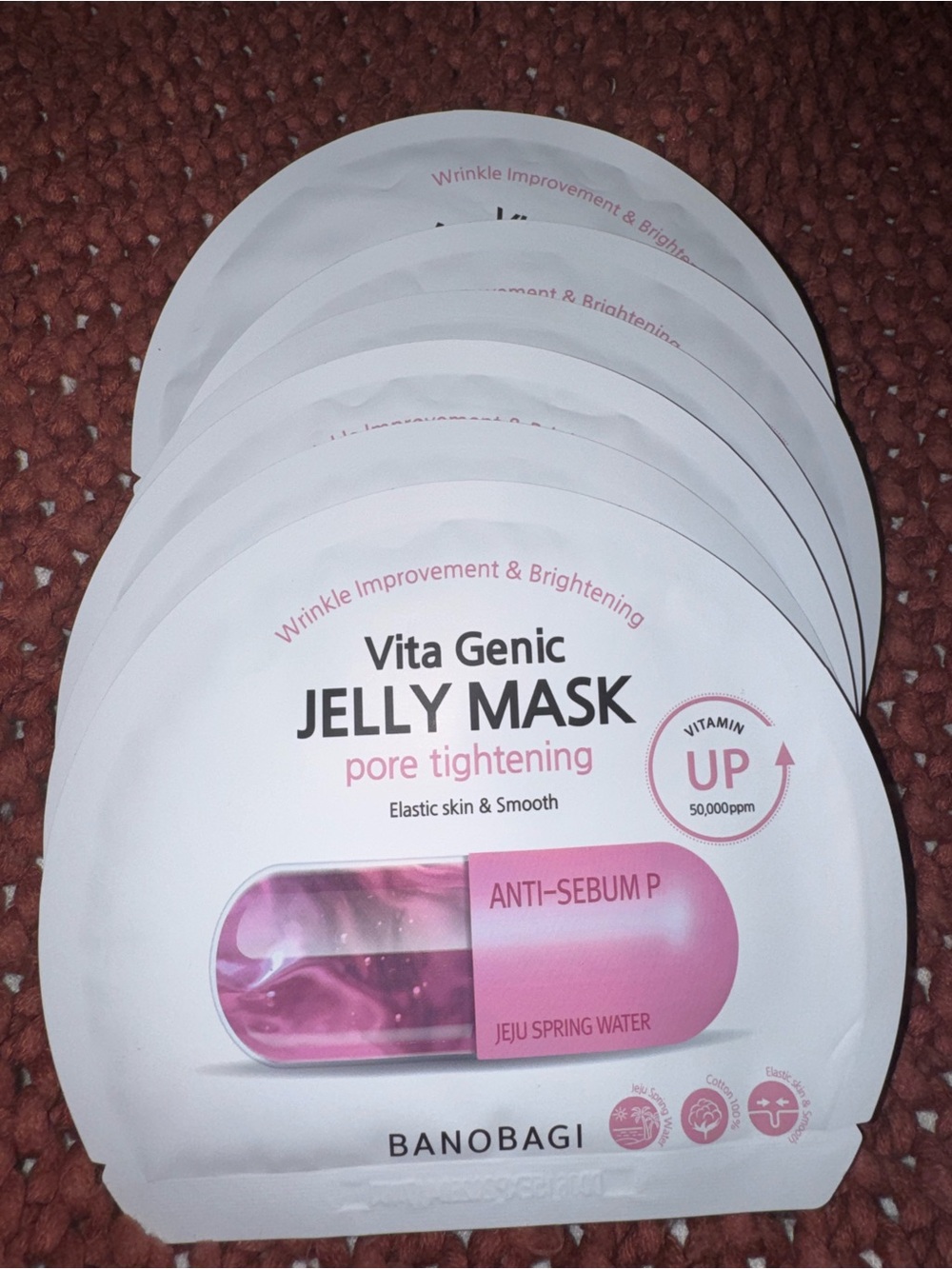 6 pack-Obagi Vita Genic Jelly Mask - Pink & White